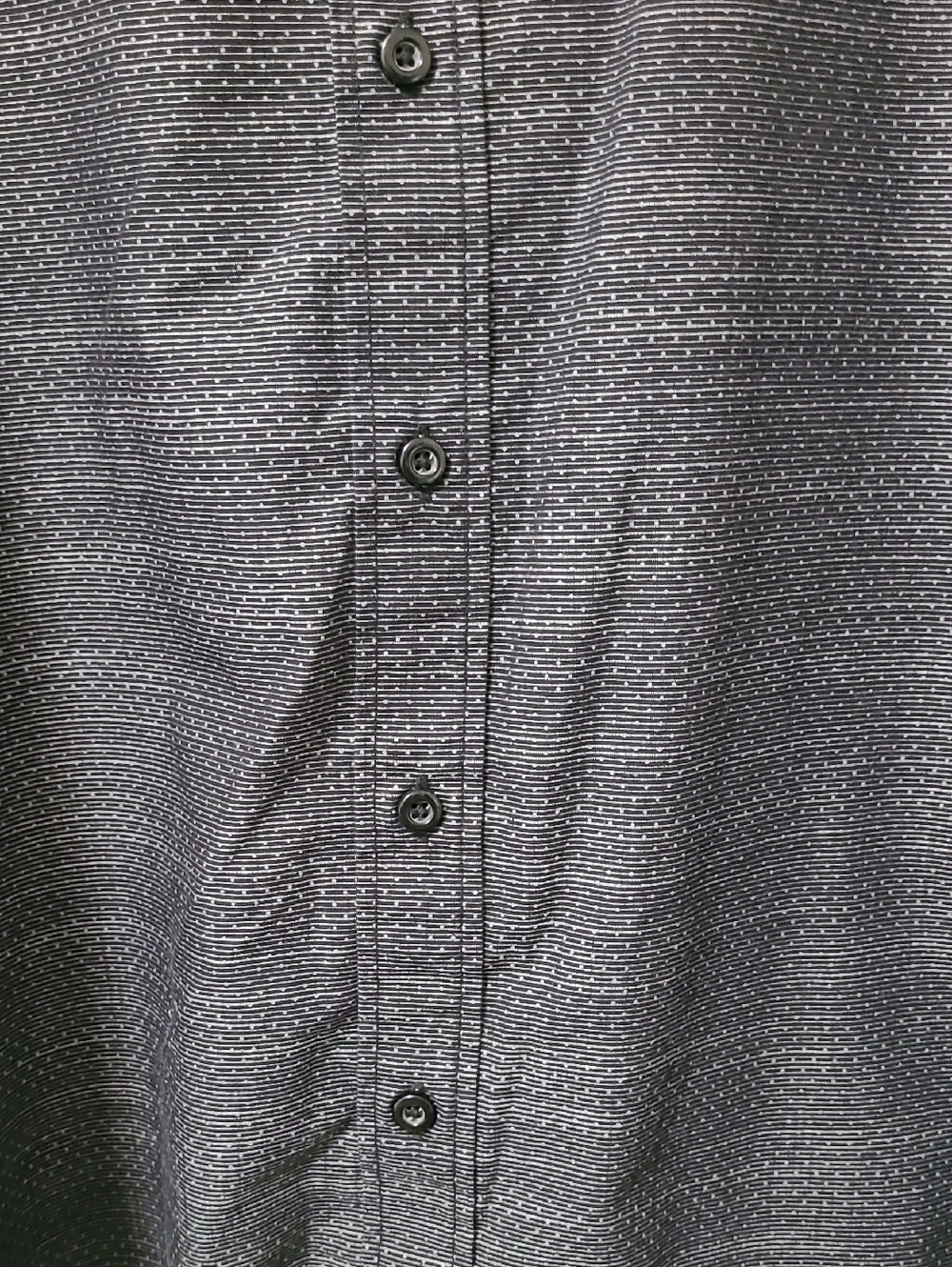 Men's Black Short Sleeve Button Down - Picture 3 of 4